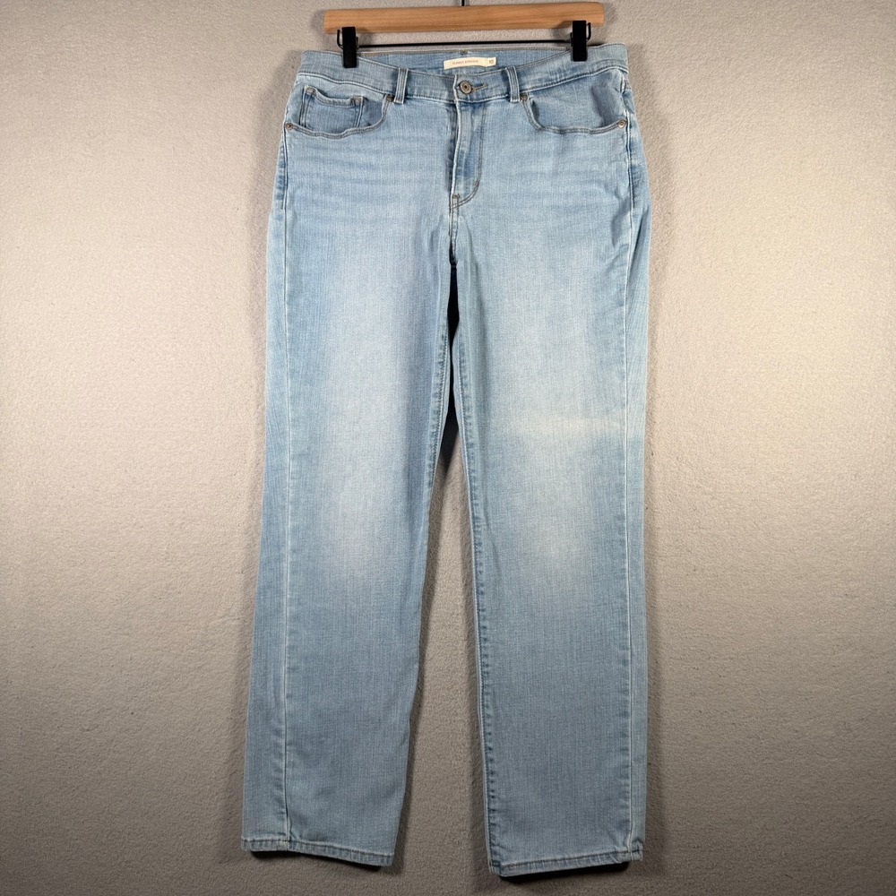 Levi Strauss & Co Classic Straight Light Wash Blue Denim Jeans Womens Size 10M